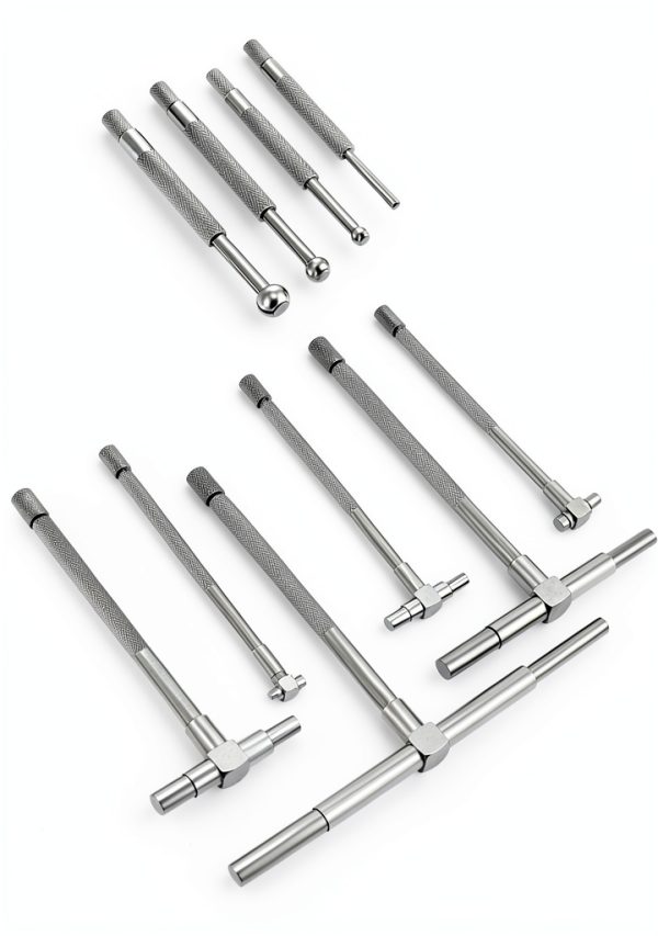 QWORK Telescopic Bore Gauge Set CA30984 6‑Piece Carbon Steel Tool-1