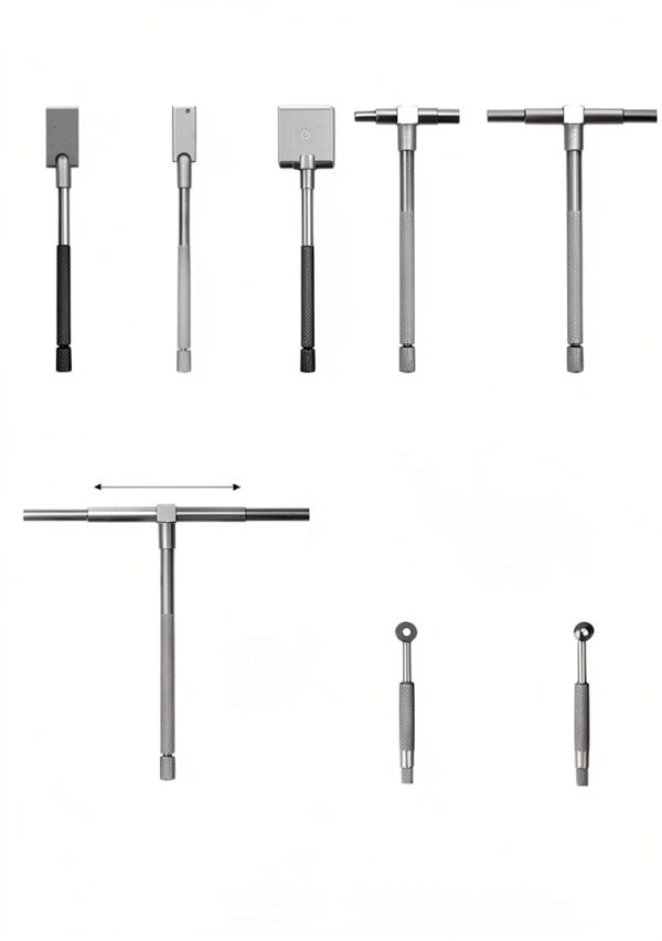 QWORK Telescopic Bore Gauge Set CA30984 6‑Piece Carbon Steel Tool-5