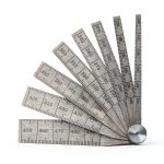 Starrett Taper Gage 269A 0.100-0.500 Inch 8-Leaf Tempered Steel Gauge-0