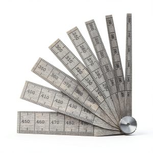 Starrett Taper Gage 269A 0.100-0.500 Inch 8-Leaf Tempered Steel Gauge-0