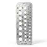 TOOGOND Drill Bit Gauge Stainless Steel 29-Hole Precision Tool-0