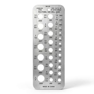 TOOGOND Drill Bit Gauge Stainless Steel 29-Hole Precision Tool-0
