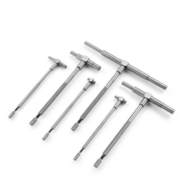 HDLNKAK Telescopic Bore Gauge Set 5/16‑6 Inch Stainless Steel 6‑Piece-1