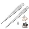 Welding Taper Gauge 1-15mm Metric & Standard Stainless Steel Yakamoz-0