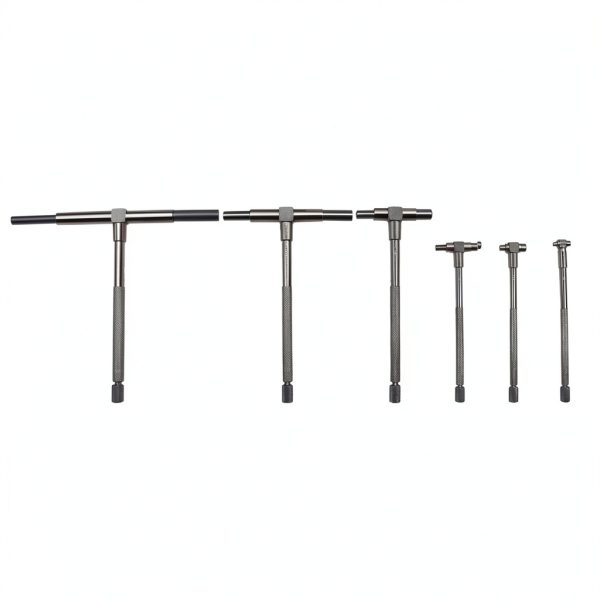 Timunr Telescopic Gauge Set 5/16‑6 Inch Steel 6‑Piece Titanium Coating-1