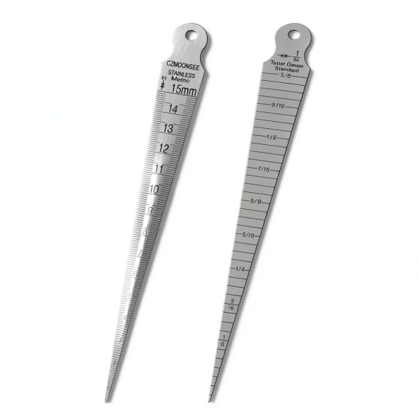 Stainless Steel Hole Gauge CZMOONSEE 2mm Dual Scale Laser Markings-0