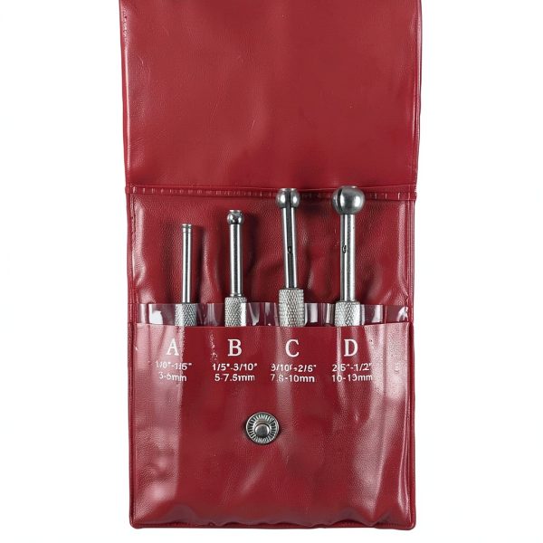 Hole Gauge Set QWORK WD3090 4-Piece Steel Gauge Kit-1