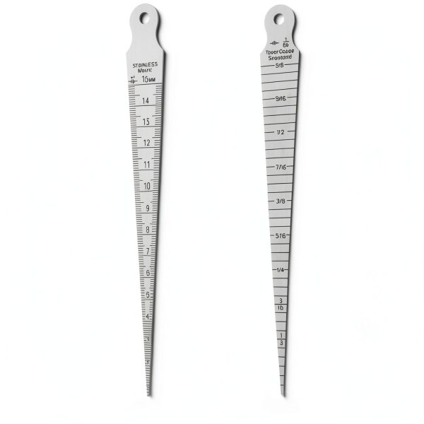 Welding Taper Gauge 1-15mm Metric & Standard Stainless Steel Yakamoz-1