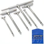 Bore Gauge Ciltlurk 6 Piece Telescoping Set Chrome Steel Centering-0
