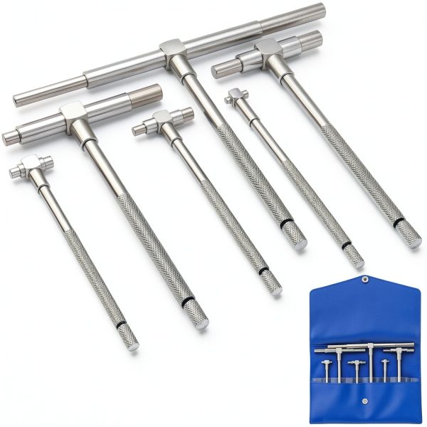 Bore Gauge Ciltlurk 6 Piece Telescoping Set Chrome Steel Centering-0