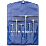 HDLNKAK Telescopic Bore Gauge Set 5/16‑6 Inch Stainless Steel 6‑Piece-0