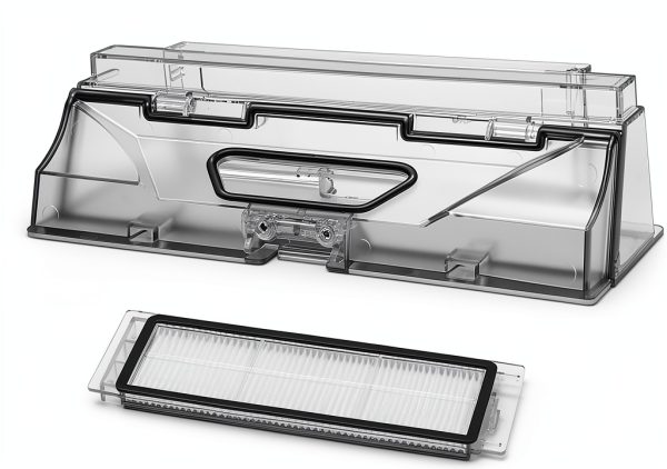 Dust Bin Box Compatible for Roborock Vacuum with HEPA Filter-0