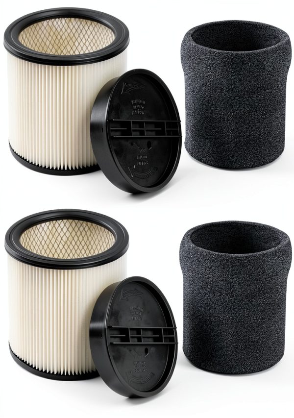 Shop Vac Complete Filter Kit 3 piece filter set with retaining ring-0