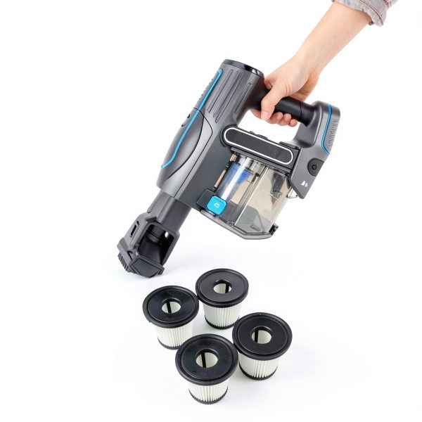 4 Pack Filter Replacement for Shark Detect Pro IW3611DE IW3611EU IW1611DE IW1611EU BU1120EU Wireless Vacuum Cleaner Parts Black White-1