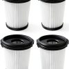 4 Pack Filter Replacement for Shark Detect Pro IW3611DE IW3611EU IW1611DE IW1611EU BU1120EU Wireless Vacuum Cleaner Parts Black White-0