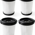 4 Pack Filter Replacement for Shark Detect Pro IW3611DE IW3611EU IW1611DE IW1611EU BU1120EU Wireless Vacuum Cleaner Parts Black White-0