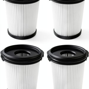 4 Pack Filter Replacement for Shark Detect Pro IW3611DE IW3611EU IW1611DE IW1611EU BU1120EU Wireless Vacuum Cleaner Parts Black White-0