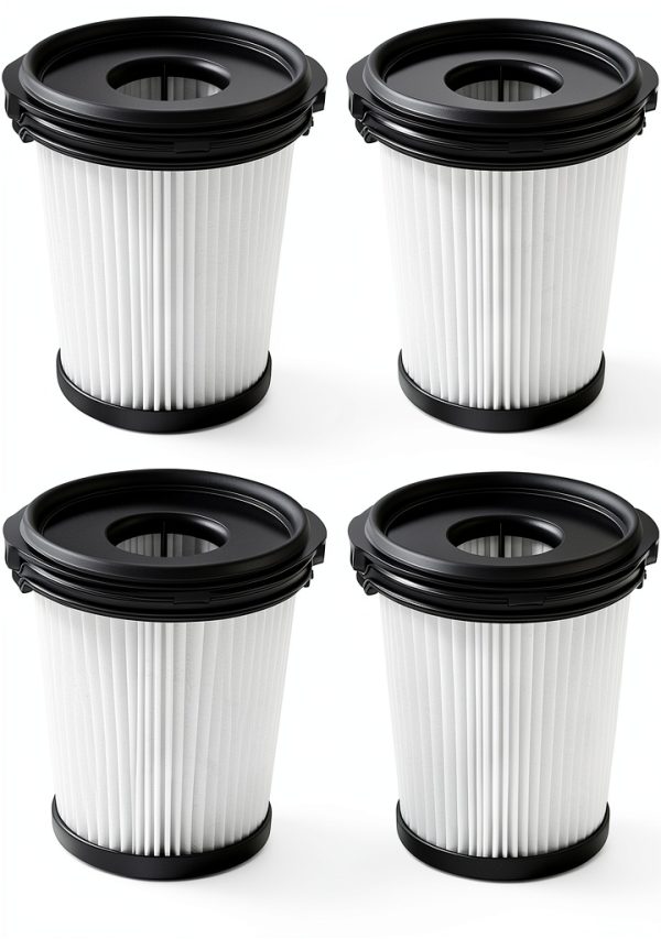 4 Pack Filter Replacement for Shark Detect Pro IW3611DE IW3611EU IW1611DE IW1611EU BU1120EU Wireless Vacuum Cleaner Parts Black White-0